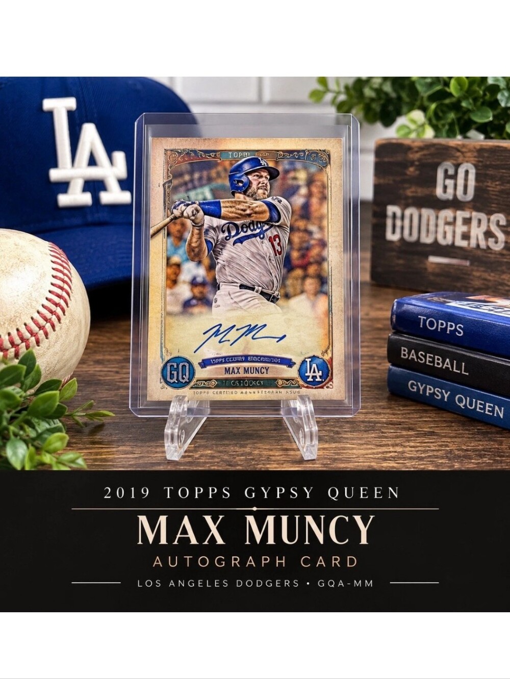 2019 Topps Gypsy Queen Max Muncy Auto GQA-MM On-Card Autograph Dodgers